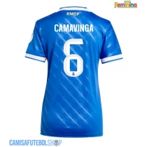 Camisa de time de futebol Real Madrid Eduardo Camavinga #6 Replicas 3º Equipamento Feminina 2025-26 Manga Curta